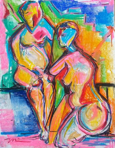 Seated Females. SOLD