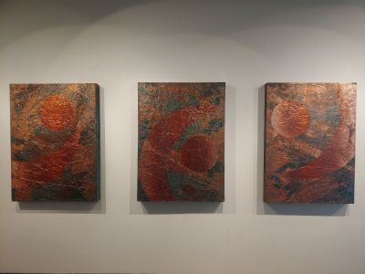 The Sun, the Moon, the Sea  (triptych)