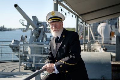 Captain Thirl Aboard the Victory Ship