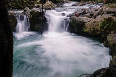 Girl with Waterfall