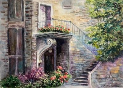 In the Courtyard of Chateauneuf