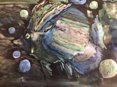 Under the ocean at night