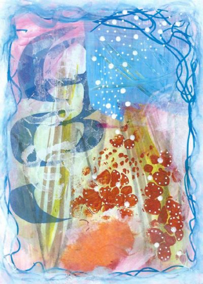 Mini #1 (blue & pink)