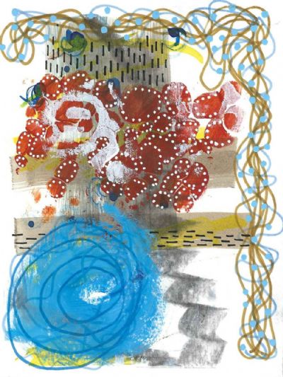 Mini #3 (blue spiral)