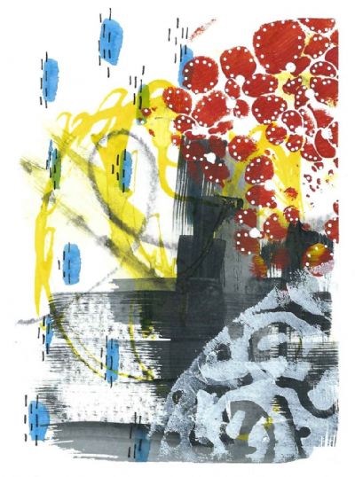 Mini #4 (dashes with yellow)