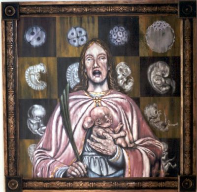 St. Agnes with Meningoencephalic Fetus