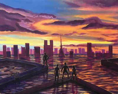 Exploring a Ghost City in a Dream