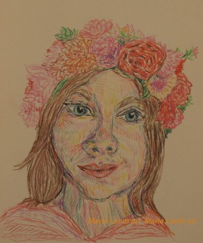 Girl with Flower Crown
