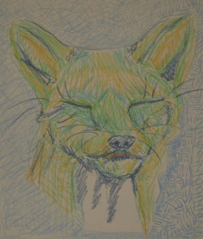 Calm Green Fox