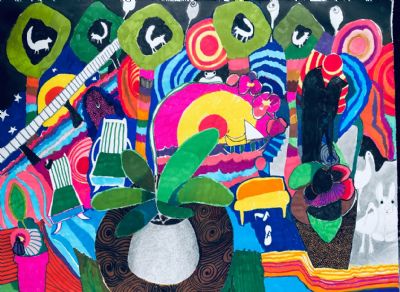 When I sit on the patio