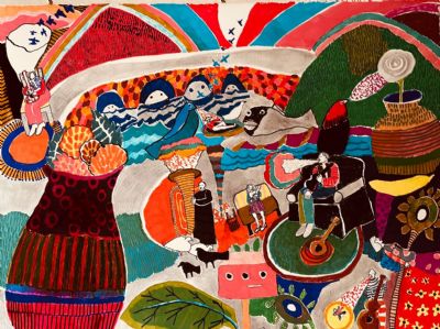 Crossing the bridge with the radio blaring