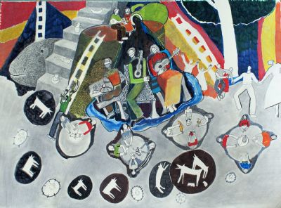 You can't hear the noise inside the club