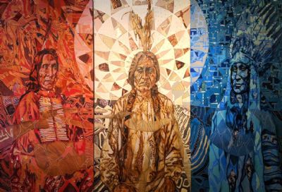 Red Cloud, Sitting Bull, and Rain in the Face