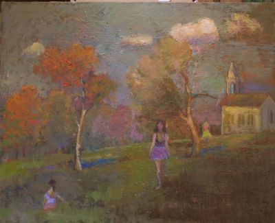 church bells, New England autumn afternoon