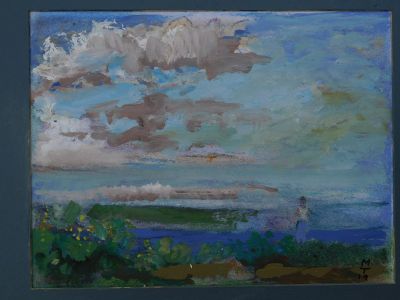 wind clouds over the bay