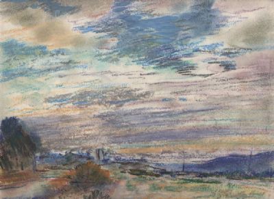 altocumulus sky and estuary