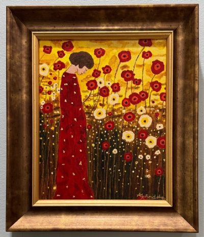 Lady in the Poppy Field. SOLD!
