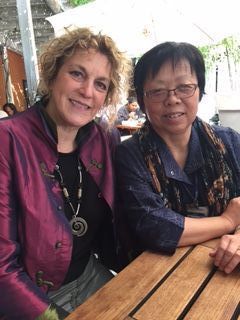 Kira and Dr. Qinqin Liu at State Climate Adaptation Summit