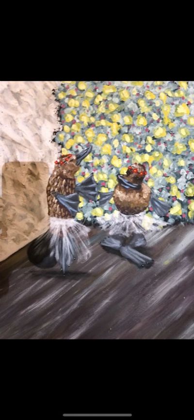 Elementary penguins singin Hare Krishna 