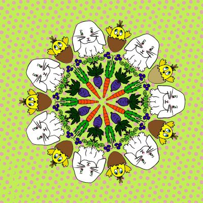 Spring Bunny Mandala