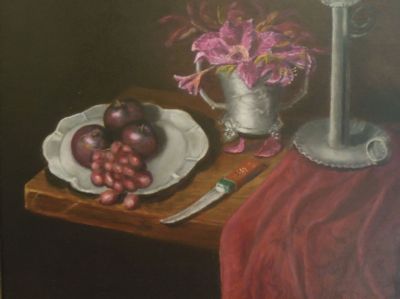 PLUMS  AND PEWTER