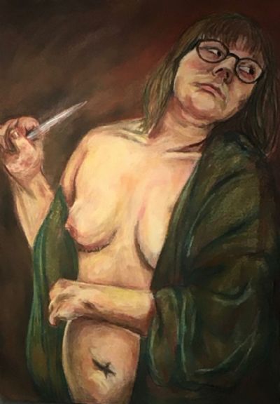 Self Portrait in Homage to Artemisia Gentileschi