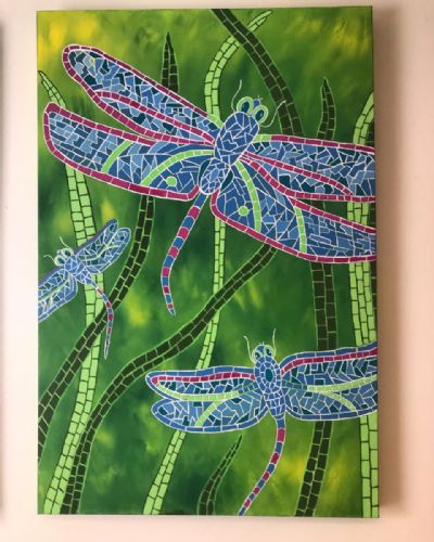 Dragonfly's in flight