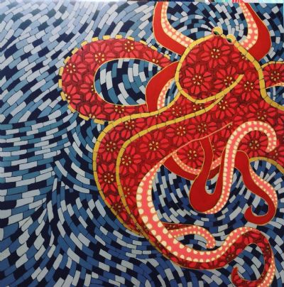 Red octopus 