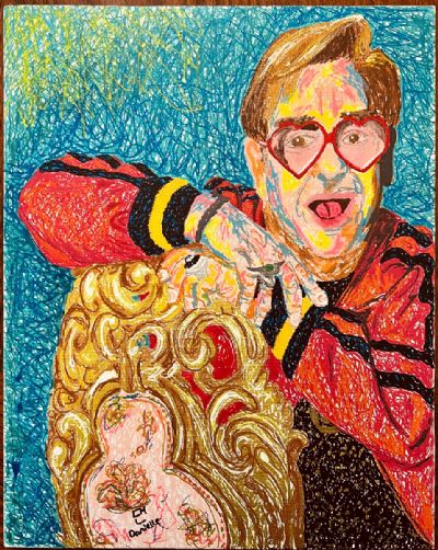 Scribbled Elton 