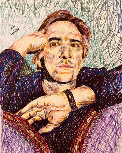 Alan Rickman Scribbled