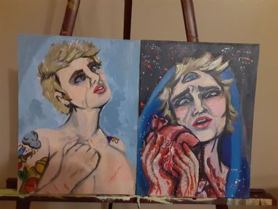 Self Portraits as Mary Magdalene and the Theotokos