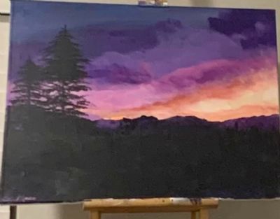 Sunset over New Mexico