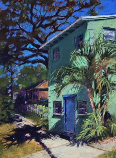 Blue Door on the Corner