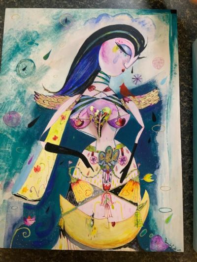 Myself with Red Cardinal