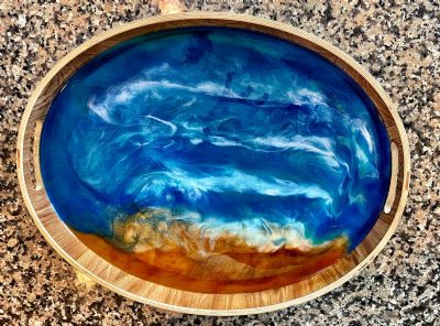 Beach Side Serving Tray - SOLD