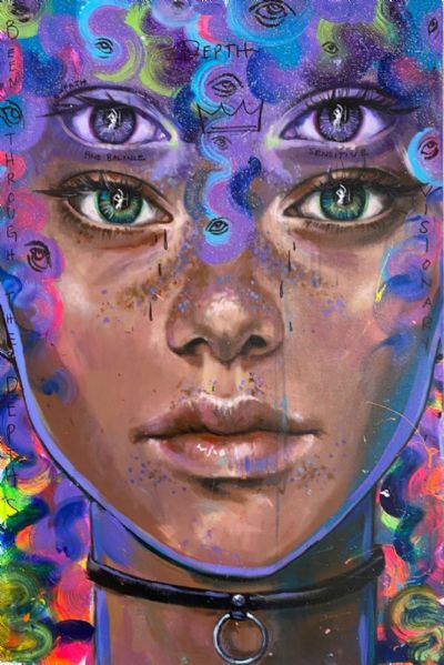 Violet eyes of Consciousness 