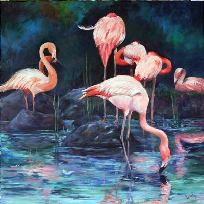 Flock of Flamingos