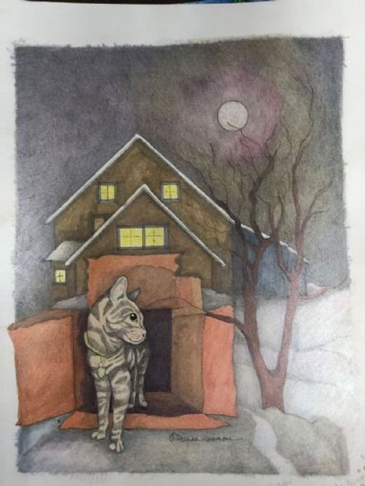 Cats come out at night