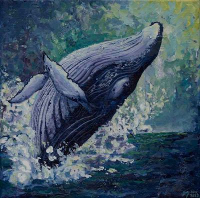Breaching Whale