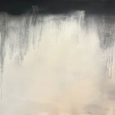 Abstract Black and White Oil painting#13