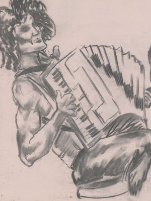 Clown with Accordion