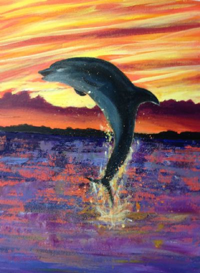 Dolphin at Sunrise