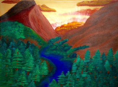 Sunrise Over the Mountains