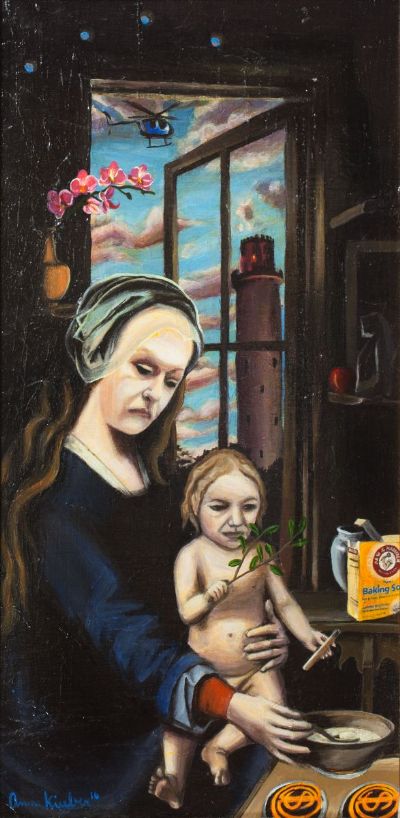 Holy family of the Sulphur Springs water tower