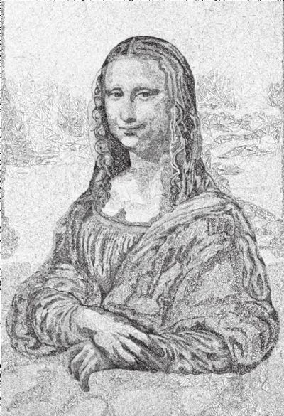 Mona Lisa - 50,000 Triangles 