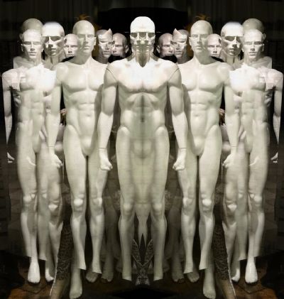 Here comes the men in white