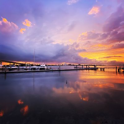 Sunset Clearwater Harbor Marina