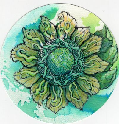 Green Fantasy Flower