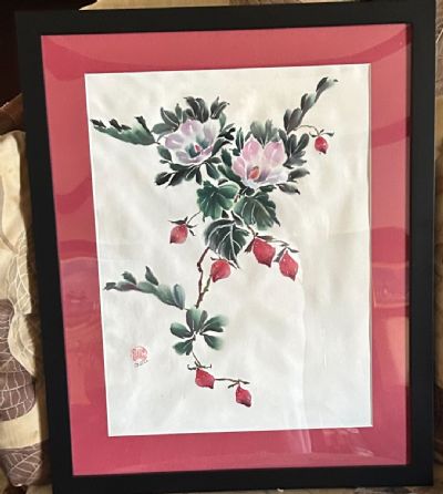 Summer Strawberries-17.5x21.5x.5 Framed