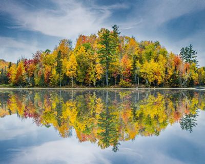 Fall Reflection, Lefferts Pond, 20x16, Limited Edition 1/25